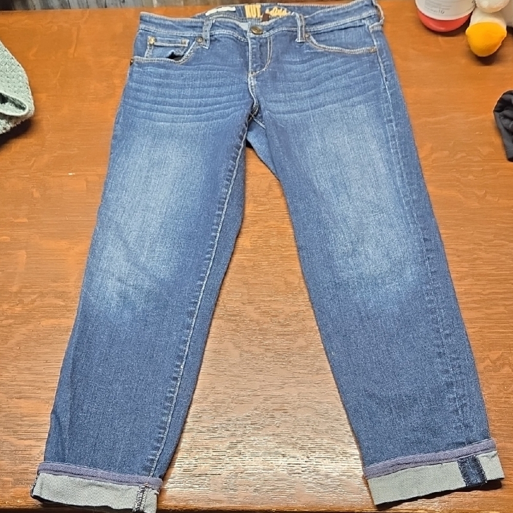 Kut from the Kloth Blue Cropped Ankle Jeans